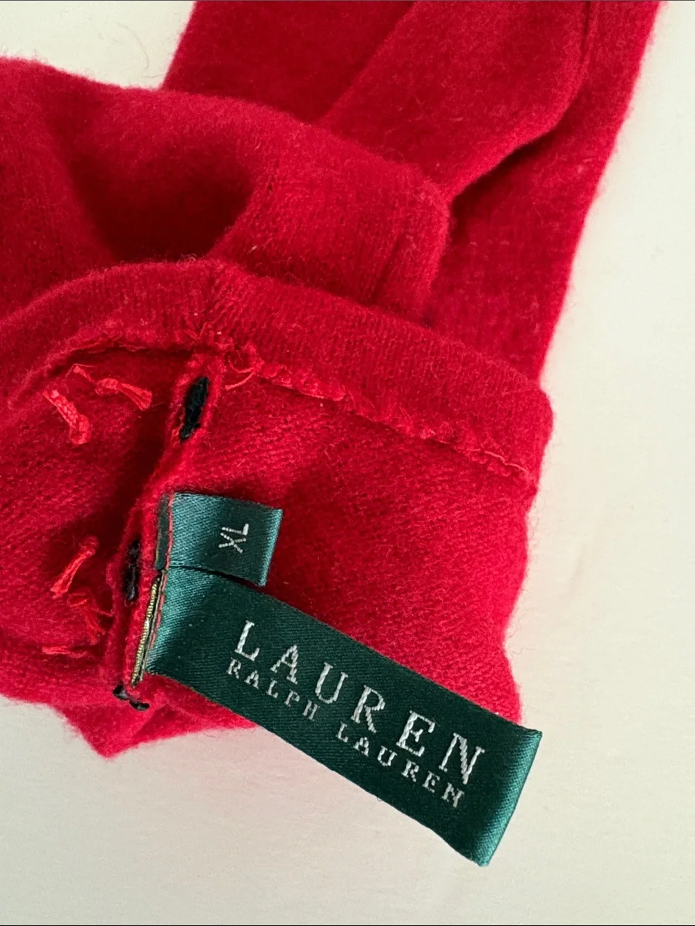RALPH LAUREN WOMANS XL GLOVES : WOOL/CASHMERE BLEND